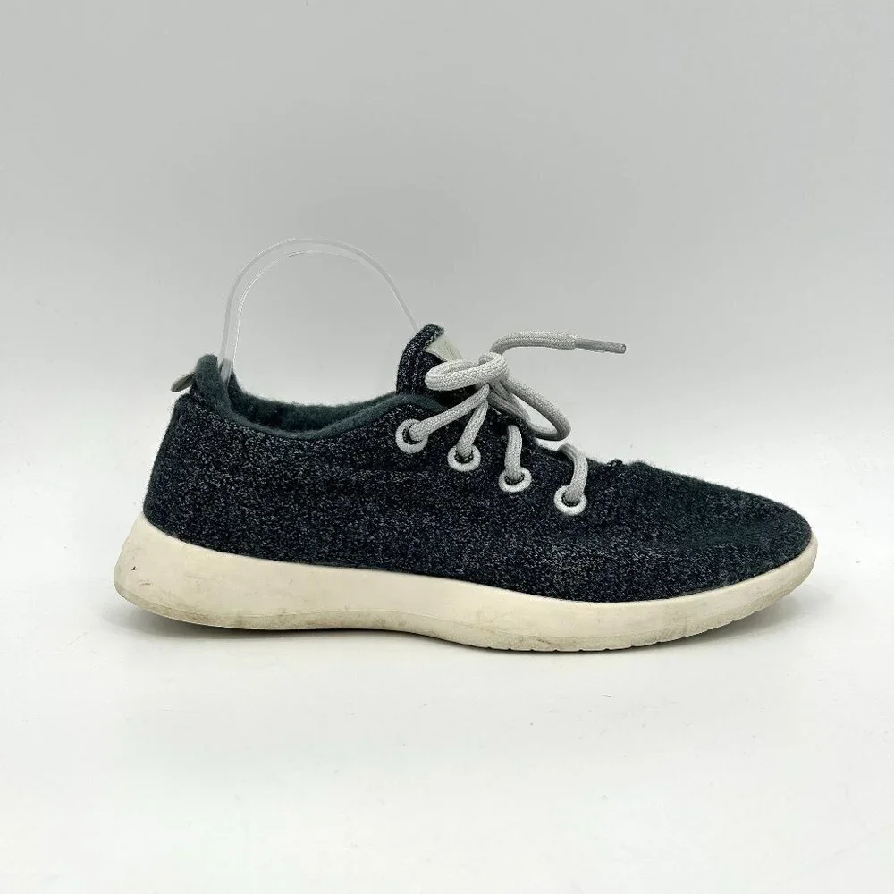 ALLBIRDS Women's Gray Wool Washable Lace Up Running Sneakers Shoes Size 9